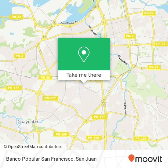 Banco Popular San Francisco map