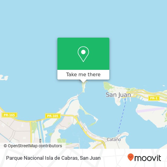 Mapa de Parque Nacional Isla de Cabras