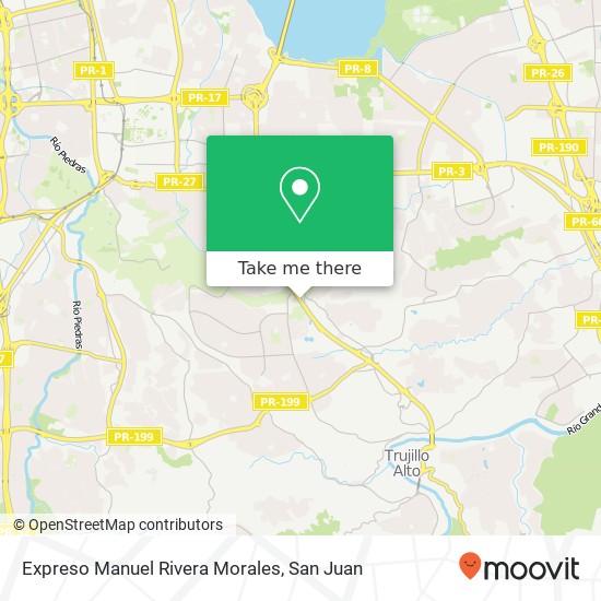 Mapa de Expreso Manuel Rivera Morales