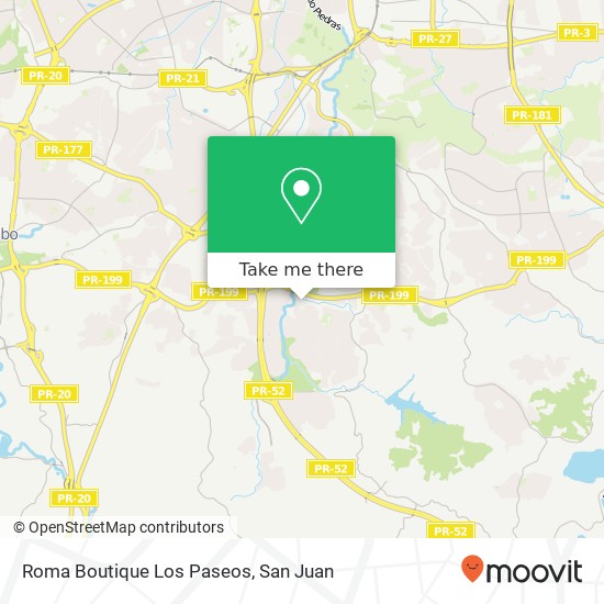 Mapa de Roma Boutique Los Paseos