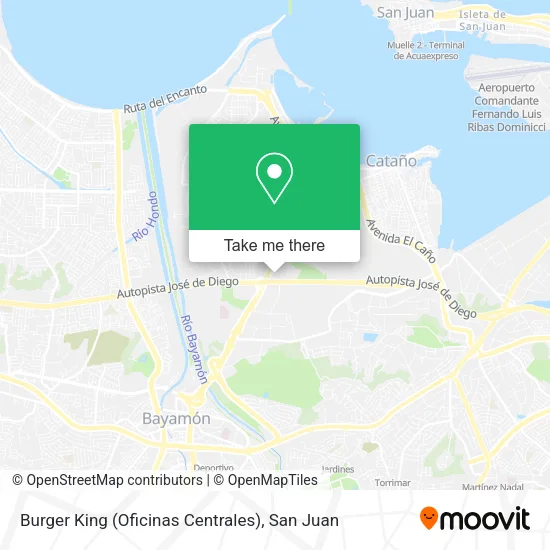 Mapa de Burger King (Oficinas Centrales)