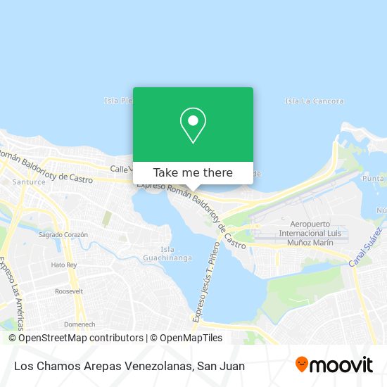 Los Chamos Arepas Venezolanas map