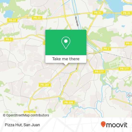 Mapa de Pizza Hut