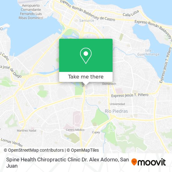 Spine Health Chiropractic Clinic Dr. Alex Adorno map