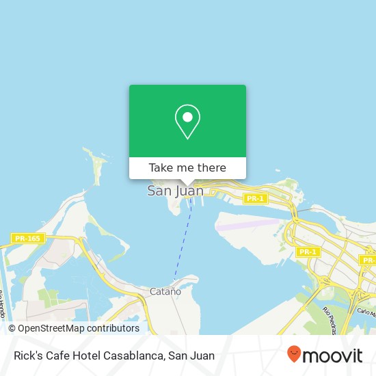 Rick's Cafe Hotel Casablanca map