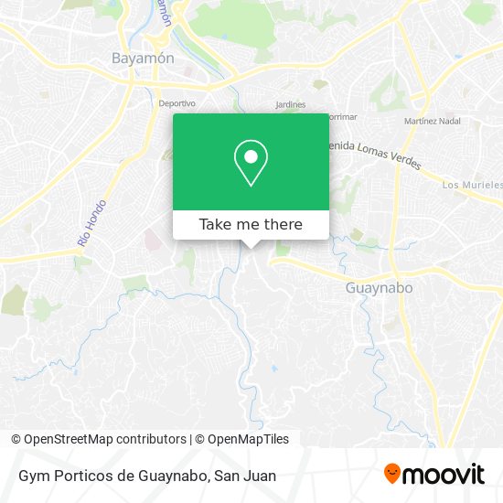 Gym Porticos de Guaynabo map