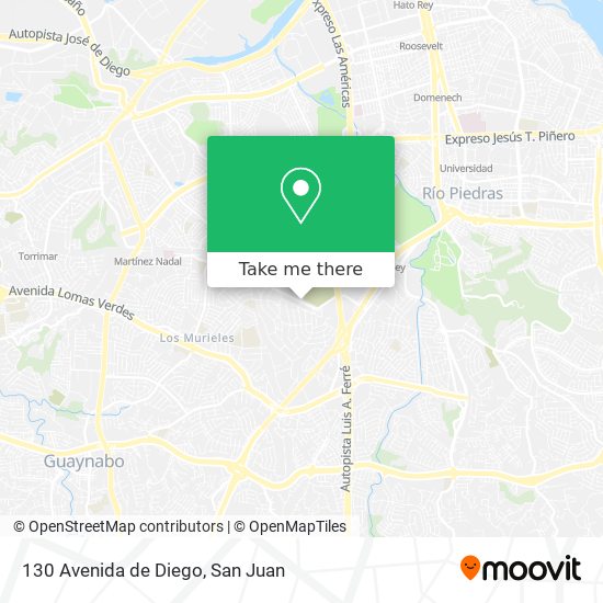 130 Avenida de Diego map