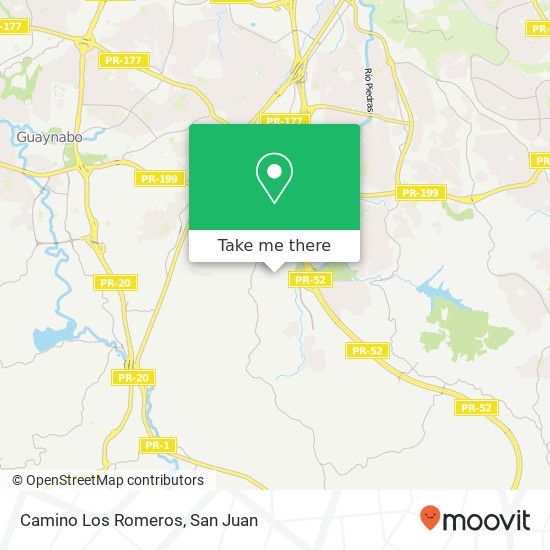 Camino Los Romeros map