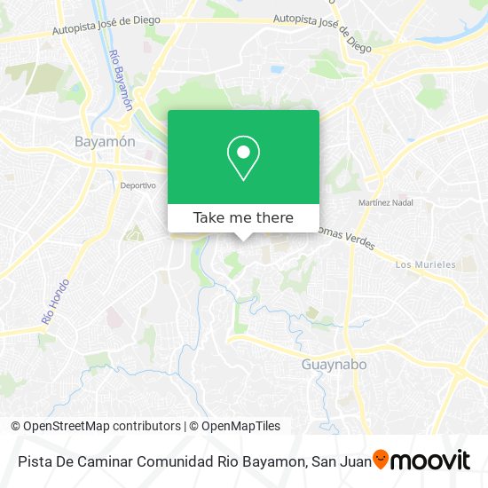 Pista De Caminar Comunidad Rio Bayamon map