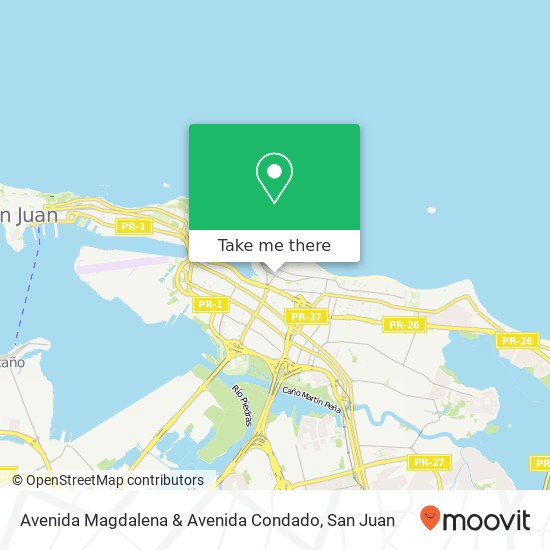 Avenida Magdalena & Avenida Condado map
