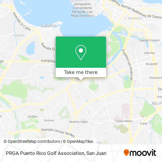 PRGA Puerto Rico Golf Association map