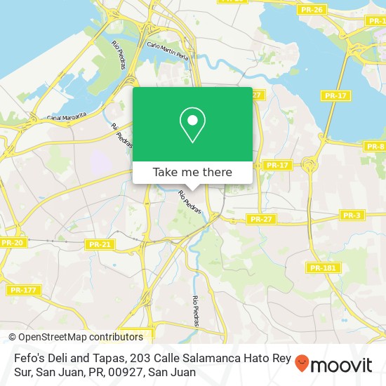 Fefo's Deli and Tapas, 203 Calle Salamanca Hato Rey Sur, San Juan, PR, 00927 map