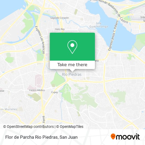 Mapa de Flor de Parcha Rio Piedras