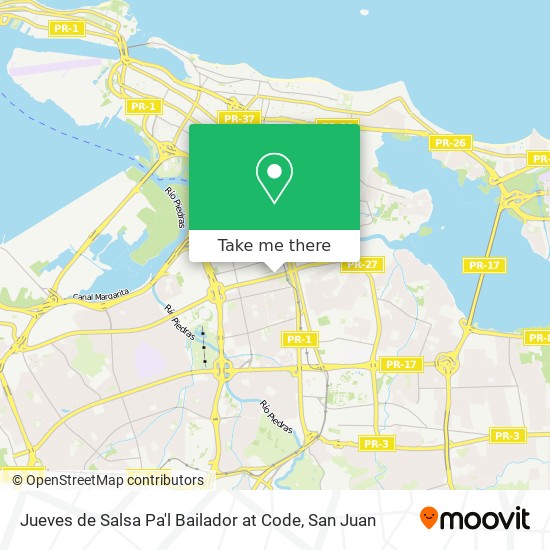 Jueves de Salsa Pa'l Bailador at Code map