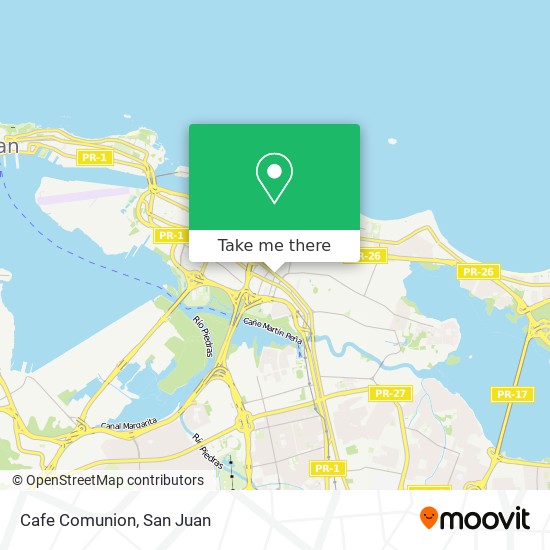 Cafe Comunion map