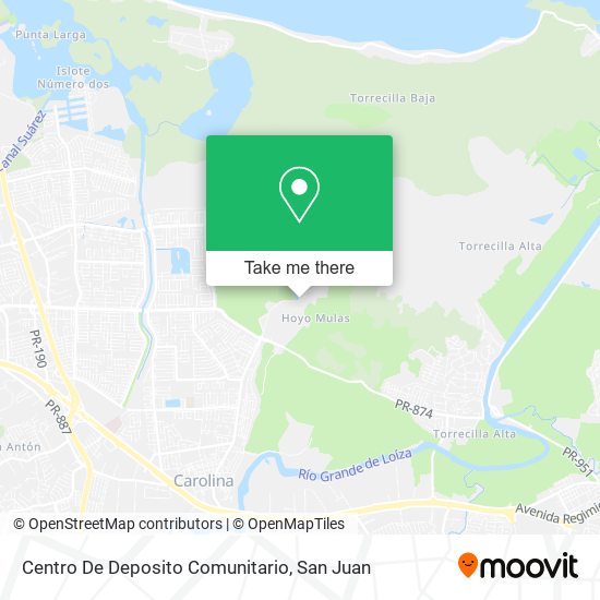 Mapa de Centro De Deposito Comunitario