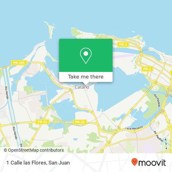 1 Calle las Flores map