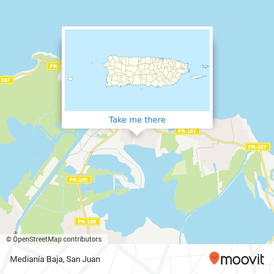 Medianía Baja map