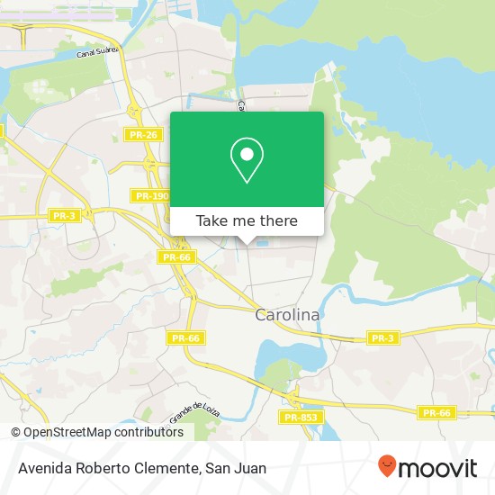 Mapa de Avenida Roberto Clemente