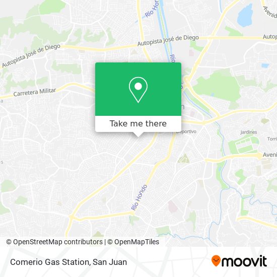 Mapa de Comerio Gas Station