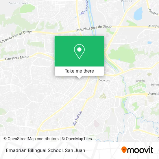 Emadrian Bilingual School map