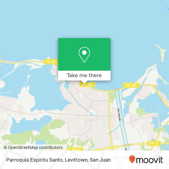 Parroquia  Espíritu Santo, Levittown map