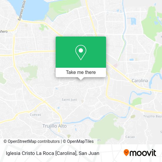 Mapa de Iglesia Cristo La Roca [Carolina]