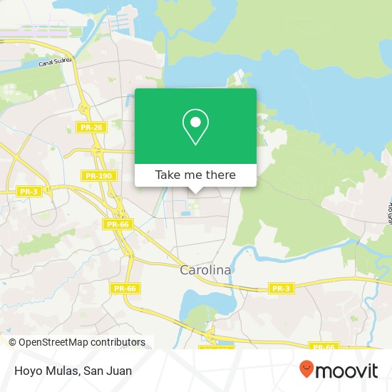 Hoyo Mulas map