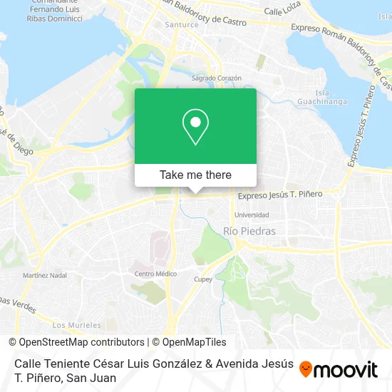 Calle Teniente César Luis González & Avenida Jesús T. Piñero map