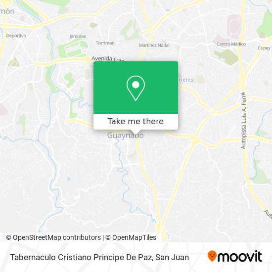 Tabernaculo Cristiano Principe De Paz map