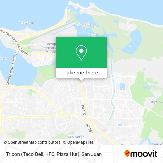 Tricon (Taco Bell, KFC, Pizza Hut) map