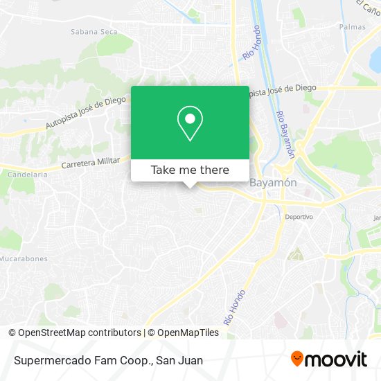 Supermercado Fam Coop. map