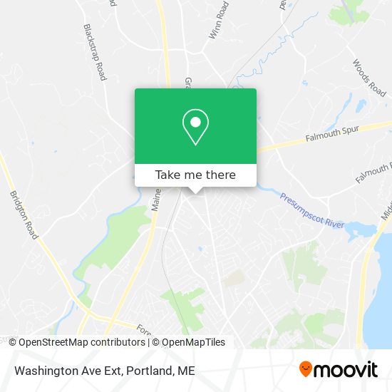 Washington Ave Ext map