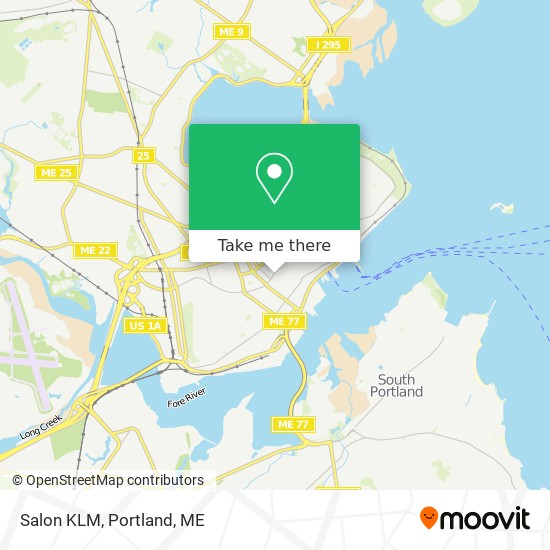 Salon KLM map