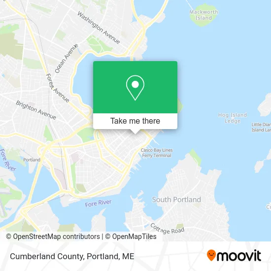 Cumberland County map