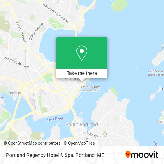 Portland Regency Hotel & Spa map