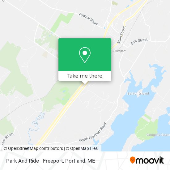 Park And Ride - Freeport map
