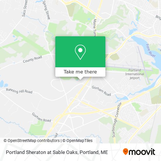 Portland Sheraton at Sable Oaks map