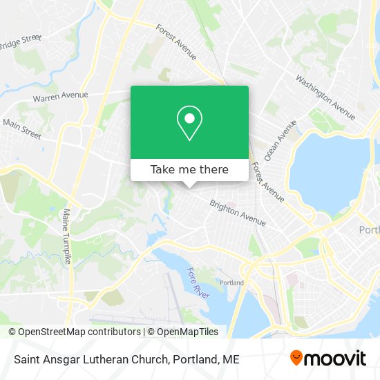 Saint Ansgar Lutheran Church map
