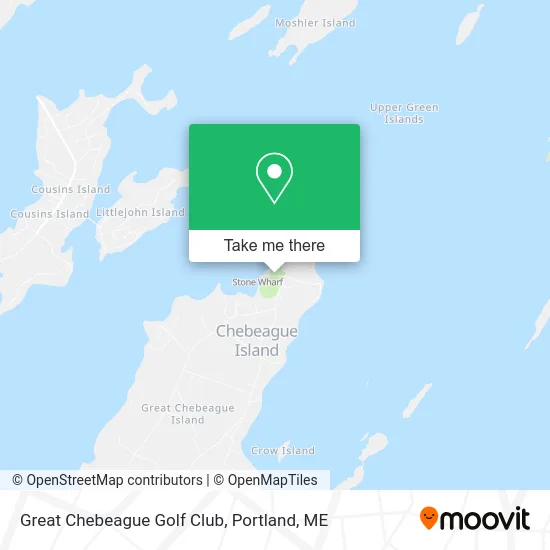 Great Chebeague Golf Club map
