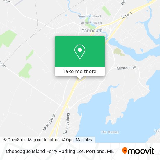 Chebeague Island Ferry Parking Lot map