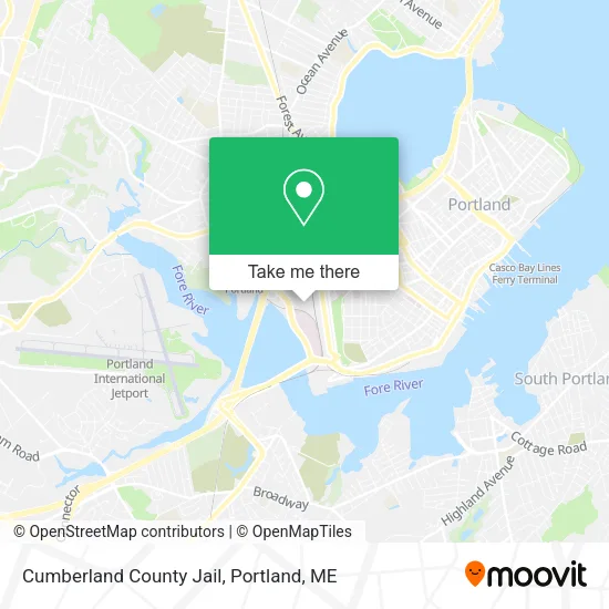 Cumberland County Jail map