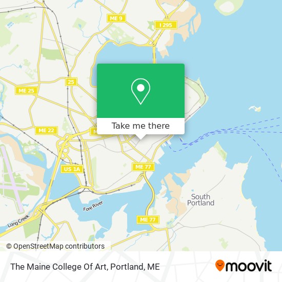The Maine College Of Art map