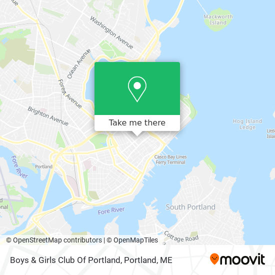 Boys & Girls Club Of Portland map