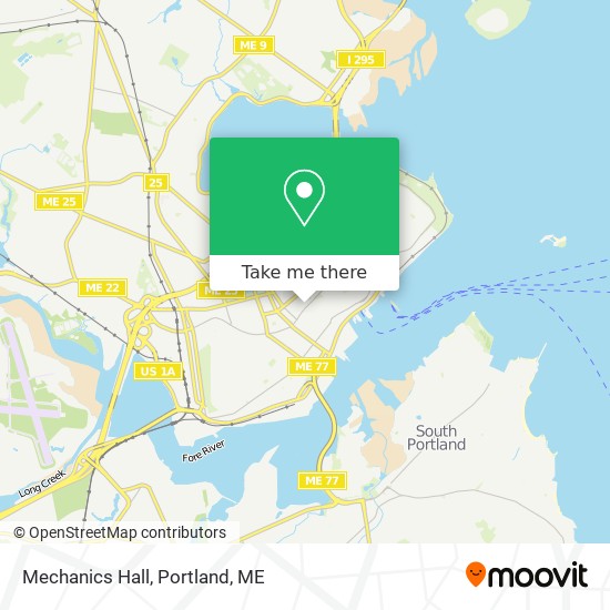 Mechanics Hall map