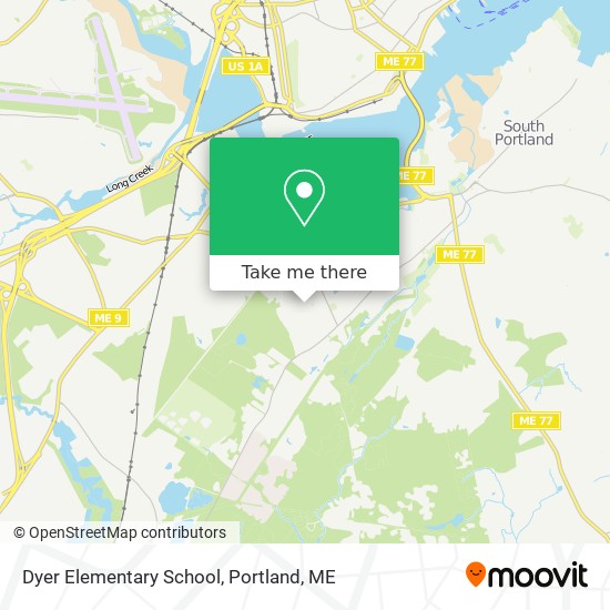 Dyer Elementary School map