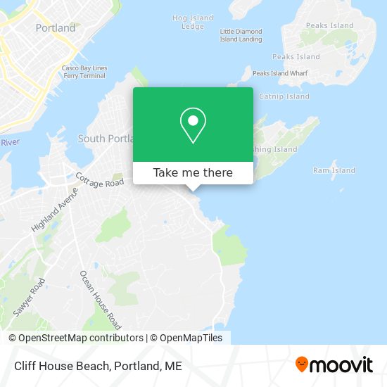Mapa de Cliff House Beach