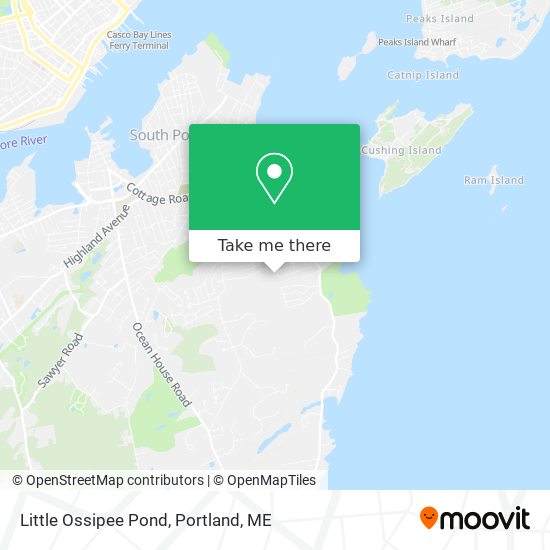 Little Ossipee Pond map