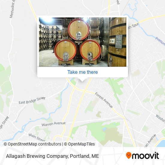 Allagash Brewing Company map