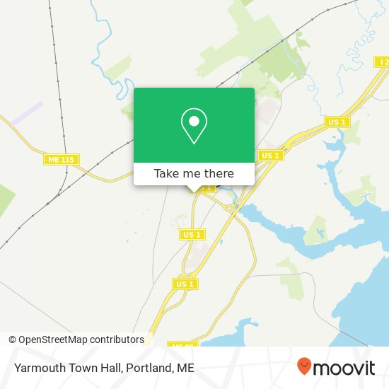 Yarmouth Town Hall map